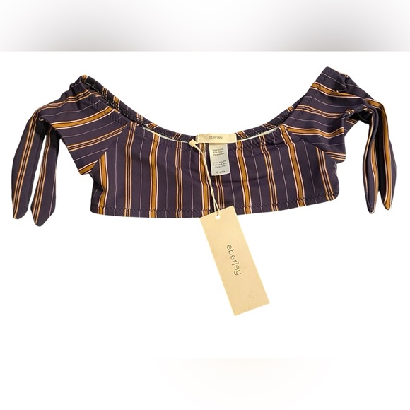 NWT EBERJEY GIRLS 2 PIECE BLUE &
BROWN “RIVERIA STRIPES DAIYA” BIKINI SET SIZE 6 - Picture 8 of 12